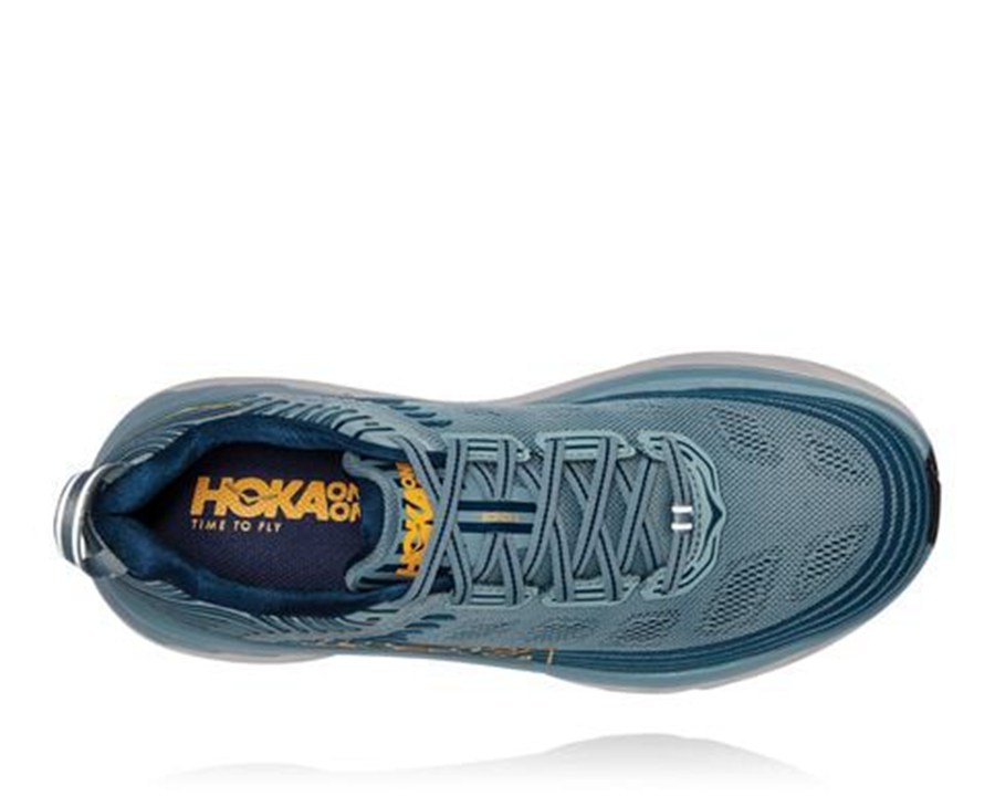 Hoka One One Hardloopschoenen Heren - Bondi 6 - Blauw - IO6870194